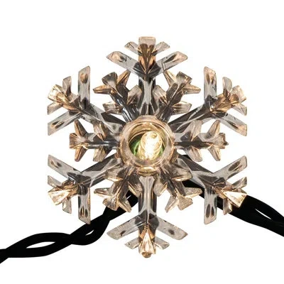 Kurt Adler Snowflake Reflector 35 Light String Lights