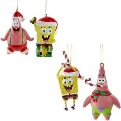 Kurt Adler Spongebob Squarepants And Patrick Blow Hanging Figurine Ornament