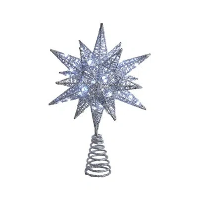 Kurt Adler Tree Topper In Silver