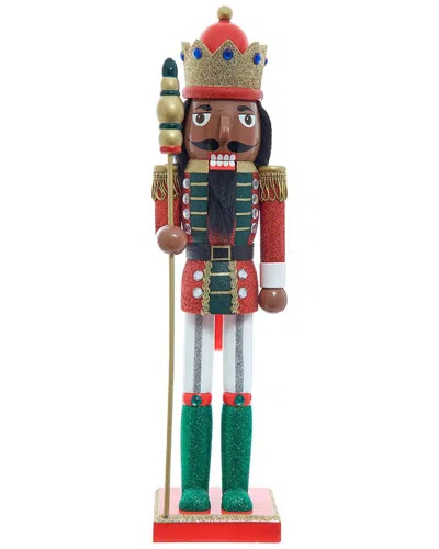 Kurt Adler Stately 22-inch Red & Green King Nutcracker In Multi