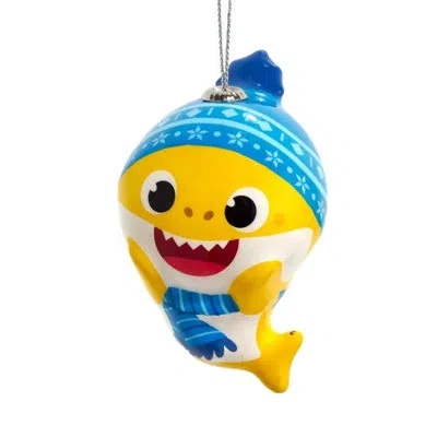 Kurt Adler Styrofoam Ornament For Christmas Tree, Baby Shark In Multicolored