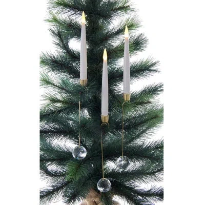 Kurt Adler Taper Candle In White