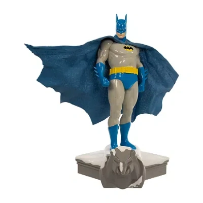Kurt Adler The 7.5-inch Fabriche Dc Comics Retro Batman Tabletop Decor In Blue