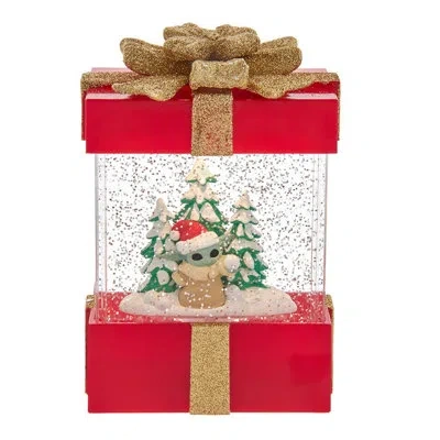 Kurt Adler The Child And Tree Water Musical Gift Box Table Lantern