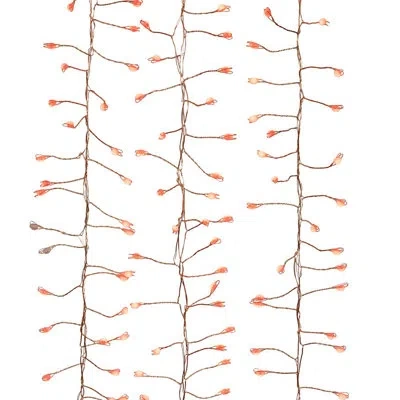 Kurt Adler This 8' 240-light Micro Fairy Rgb Led Silver Wire Cluster Garland From  In White