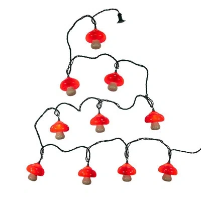 Kurt Adler This Ul 10-light Mushroom Light Set From  In Clear
