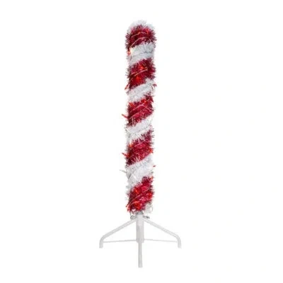 Kurt Adler Tinsel Candy Cane Lighted Display In Multicolor