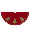 Kurt Adler Tree Skirt In Red