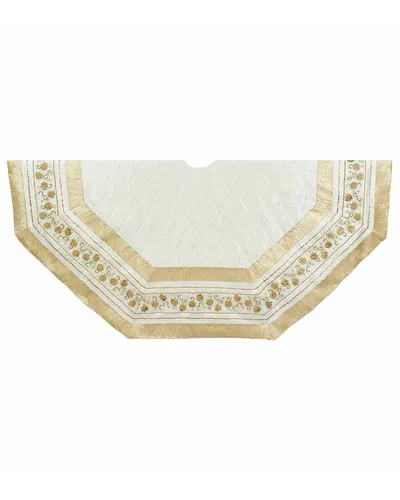 Kurt Adler Tree Skirt In White