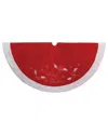 Kurt Adler Tree Skirt In Red