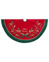 Kurt Adler Tree Skirt In Red
