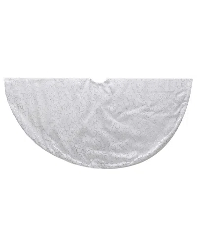 Kurt Adler Tree Skirt In White