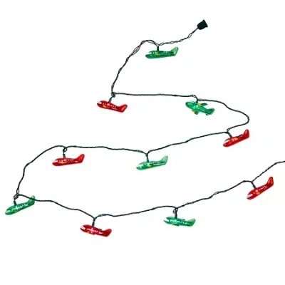 Kurt Adler Ul 10-light Airplane String Lights In Multi