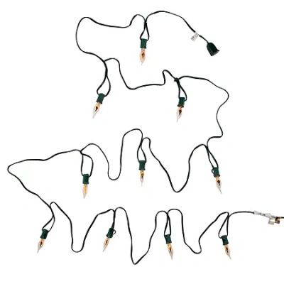 Kurt Adler Ul 10-light Flicker Flame Longer String Lights In Multi