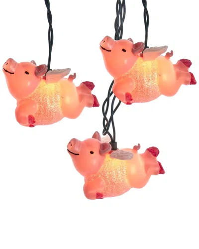 KURT ADLER KURT ADLER UL 10-LIGHT FLYING PIG LIGHT SET