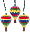 Kurt Adler Ul 10-light Hot Air Balloons Light Set In Multi