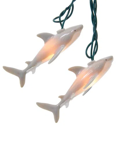 Kurt Adler Ul 10-light Shark Light Set In Gray