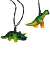 Kurt Adler Ul 10-light T-rex & Styracosaurus Light Set