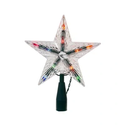 Kurt Adler Ul 10-light Multicolor Treetop Star In Multicolored