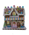 Kurt Adler 8.07-inch Battery Operated Led Lighted Gingerbread Bubblegum Factory In Multicolored