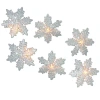 Kurt Adler White Snowflake Light Set In Multi