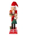 Kurt Adler Wooden 15-inch Santa Calendar Nutcracker In Multi