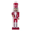 Kurt Adler Wooden Coca-cola Nutcracker In Multi