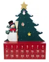 Kurt Adler Wooden Snowman With Tree Advent Calendar