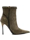 Kurt Geiger 105mm Studded Buckle Boots In Multi
