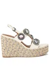 Kurt Geiger Octavia Espadrille Wedge In White