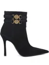 Kurt Geiger 110mm Mansion Horsebit Strap Boots In Black