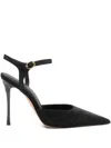 Kurt Geiger 110mm Mayfair Ankle-strap Pointed Pumps In Black