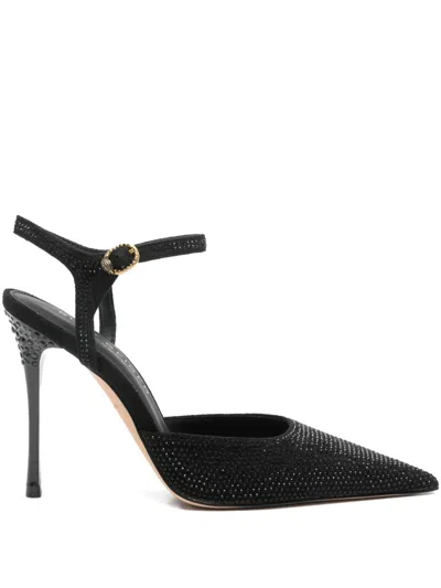 KURT GEIGER 110MM MAYFAIR ANKLE-STRAP POINTED PUMPS