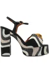 Kurt Geiger London Kensington Ankle Strap Platform Sandal In Black