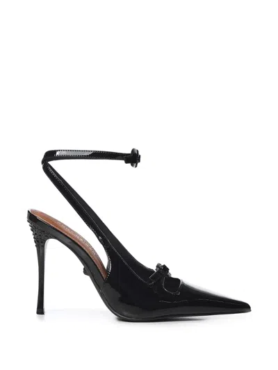 Kurt Geiger 2 Buckle Point Court Heels In Black