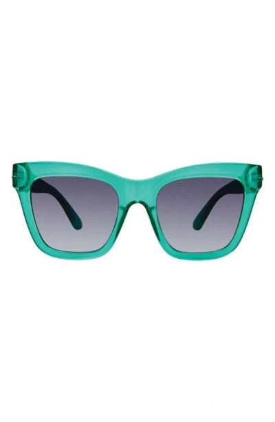 Kurt Geiger 53mm Cat Eye Sunglasses In Green