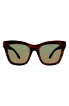 Kurt Geiger 53mm Cat Eye Sunglasses In Brown