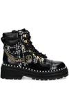 Kurt Geiger London Studded Lug Sole Bootie In Black