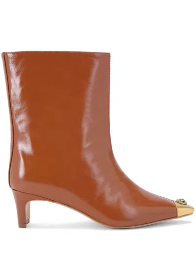 Kurt Geiger 55mm Regent Ankle Boots In Mid Brown