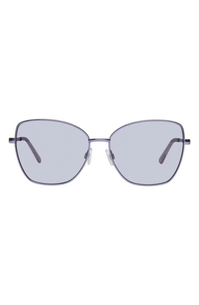 Kurt Geiger 58mm Cat Eye Sunglasses In Blue