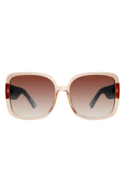 Kurt Geiger 59mm Square Sunglasses In Brown