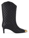 Kurt Geiger London Regent Cap Toe Boot In Black