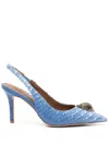 Kurt Geiger 80mm Belgravia Pumps In Blue