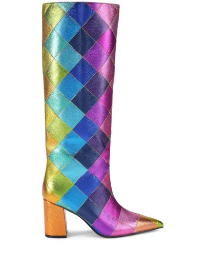 KURT GEIGER 80MM REGENT POINT KNEE BOOTS