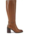 Kurt Geiger 80mm Shoreditch Eagle-head Strap Knee-high Boot In Brown