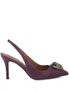 Kurt Geiger 85mm Belgrava High Sling Embellished High-heeled Pumps In Purple