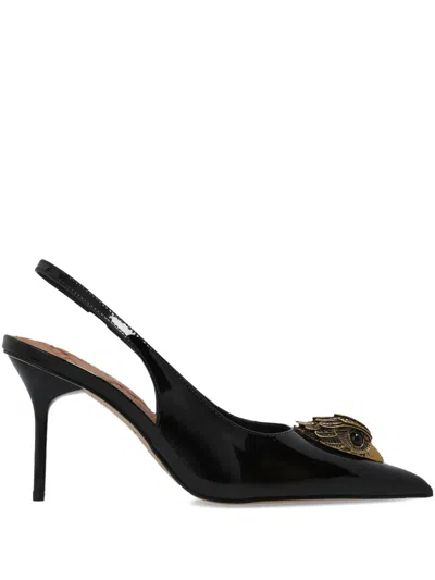 Kurt Geiger 85mm Large Eagle Sling Pumps In Black