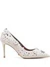 Kurt Geiger 90mm Flower Belgravia Pumps In Neutrals