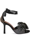 Kurt Geiger 90mm Pom Pom Sandals