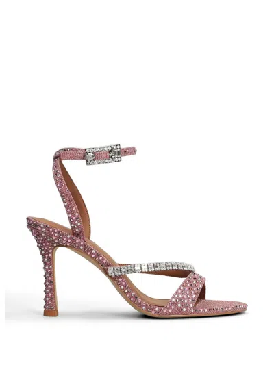 Kurt Geiger 9.5cm Crystal-embellished Sandals In Pink